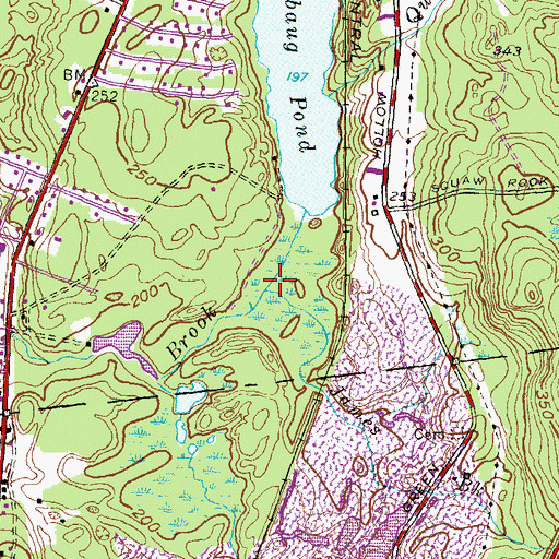 Topographic Map of James Brook, CT