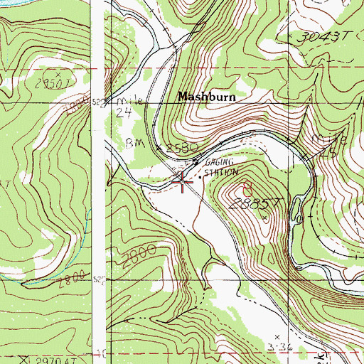 Topographic Map of Ts'e'ltm Rock, ID