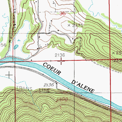 Topographic Map of Na'nstq'e'lkhwn Flat, ID