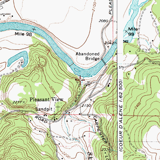 Topographic Map of Ni'washalqs Spur, ID