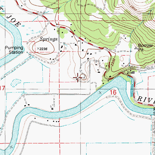 Topographic Map of Chat'u'washa'lqs Bluff, ID