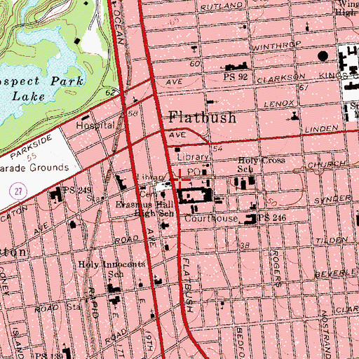 Topographic Map of Public School 245, NY