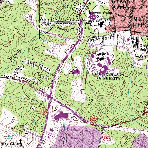 Topographic Map of North P. E. Module, VA