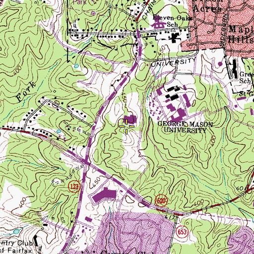 Topographic Map of South P.E. Module, VA