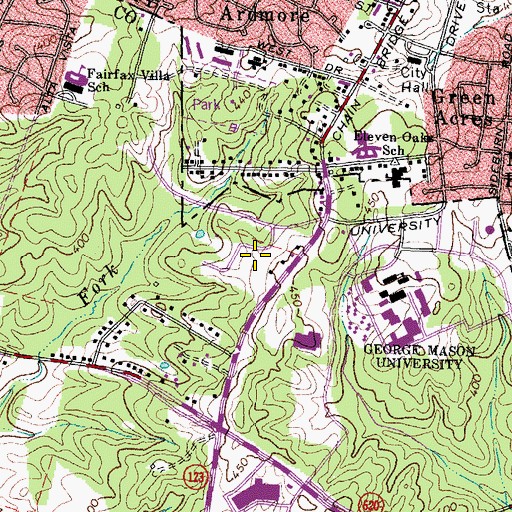 Topographic Map of Field House, VA