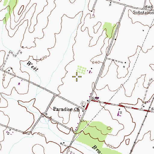 Topographic Map of Hodson Science & Technology Center, MD