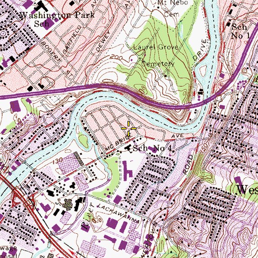 Topographic Map of West Paterson Community Building, NJ