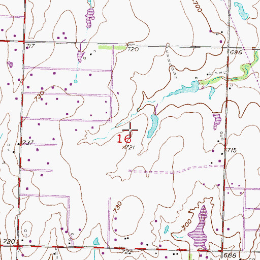 Topographic Map of Northeast Elementary School, OK