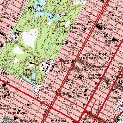 Topographic Map of Permanent Mission of the Republic of Poland To the United Nations, NY