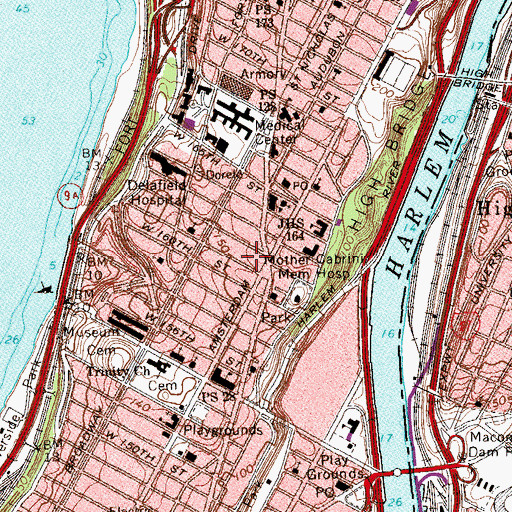 Topographic Map of Fire Department New York Engine 84 Ladder 34, NY