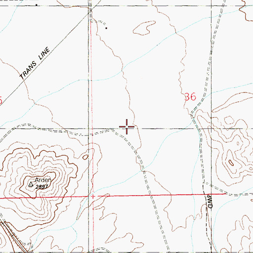 Topographic Map of Charles and Phyllis Frias Elementary School, NV