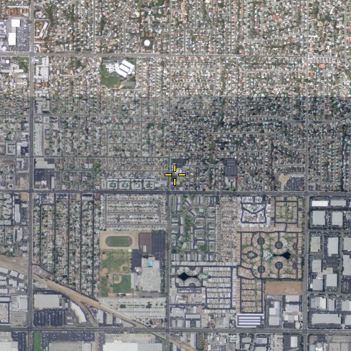 Aerial/Satellite Image of Emanuel Lutheran Church, CA