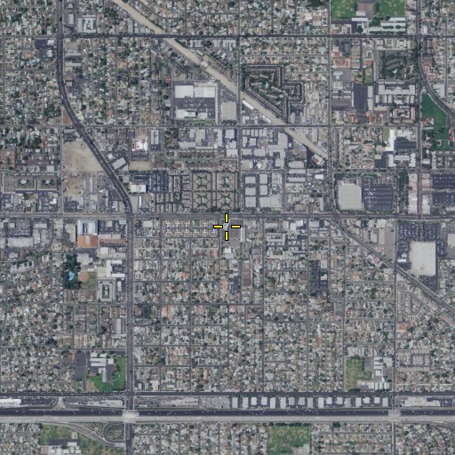 Aerial/Satellite Image of Saint Paul's Lutheran Church, CA
