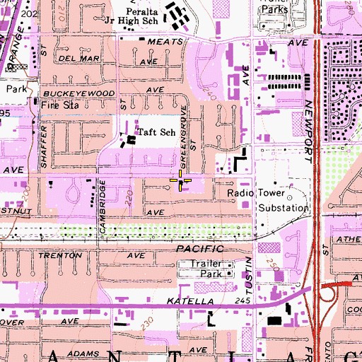 Topographic Map of Evangelical Free Church, CA