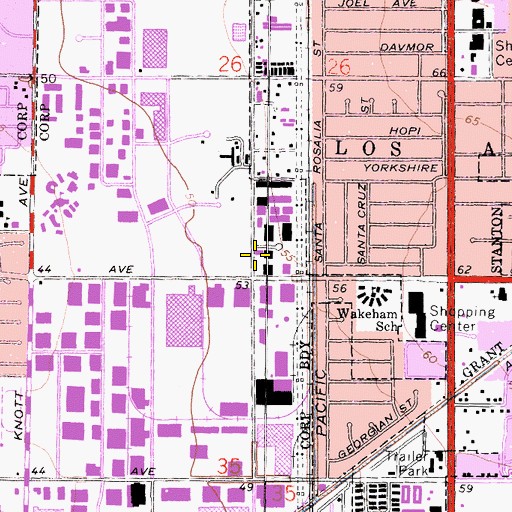 Topographic Map of Nike Site LA-32L (historical), CA