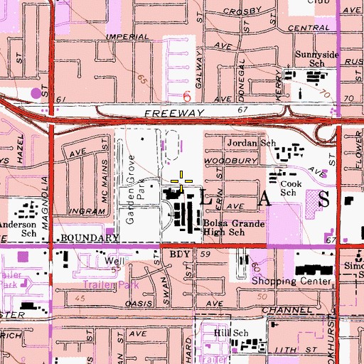 Topographic Map of Haster Farm Naval Outer Landing Field (historical), CA