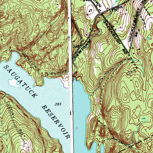 Topographic Map of Little River, CT