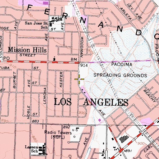 Topographic Map of New Apostolic Church, CA