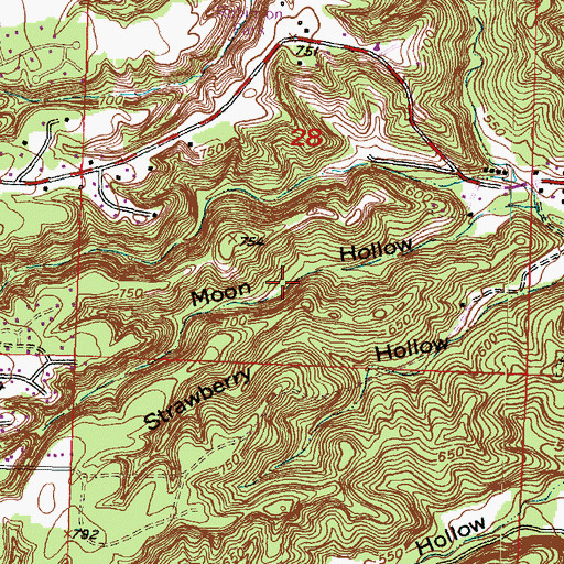 Topographic Map of Robinson Park Hill Prairies Nature Preserve, IL