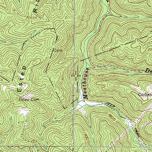 Topographic Map of Marion Police Department, VA
