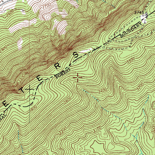 Topographic Map of Norfolk Southern Railway Police, VA