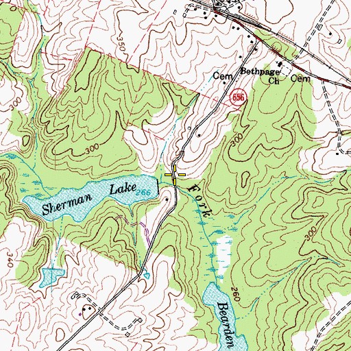 Topographic Map of West End Volunteer Rescue Squad, VA