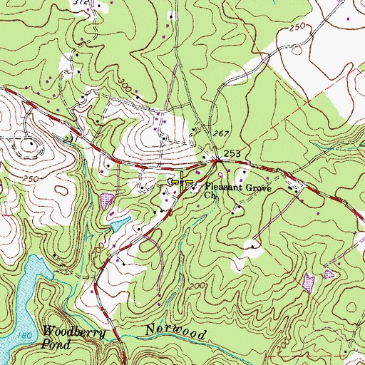 Topographic Map of Powhatan County Fire Department Company 4 - Fine Creek Volunteer Fire Department, VA