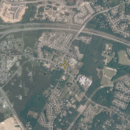 Aerial/Satellite Image of Henrico County Fire Station 15, VA