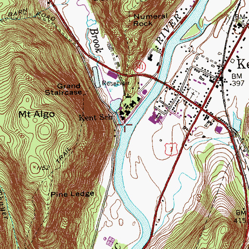 Topographic Map of Macedonia Brook, CT