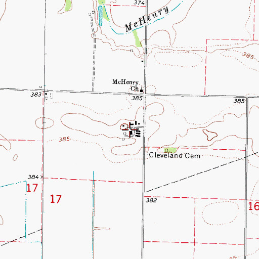 Topographic Map of Carmi Air Force Station (historical), IL