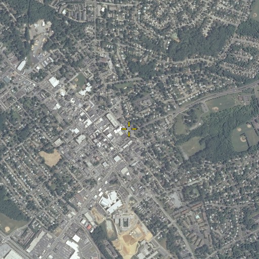 Aerial/Satellite Image of Bel Air Volunteer Fire Company Bel Air Station, MD