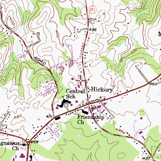 Topographic Map of Harford County Division of Emergency Operations, MD