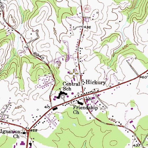 Topographic Map of Harford County Division of Emergency Operations, MD