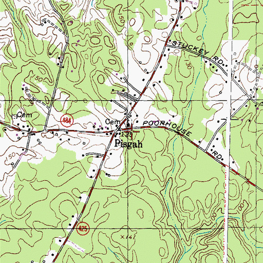 Topographic Map of Tenth District Volunteer Fire Department and Emergency Medical Service, MD