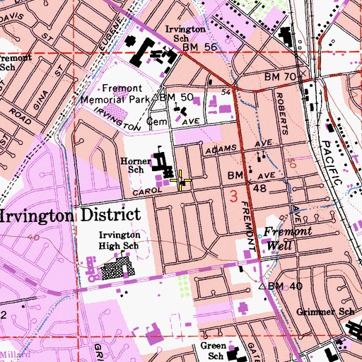 Topographic Map of Good Shepherd Lutheran Church, CA