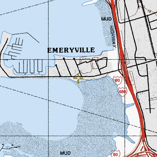 Topographic Map of Alameda County Fire Station 34, CA