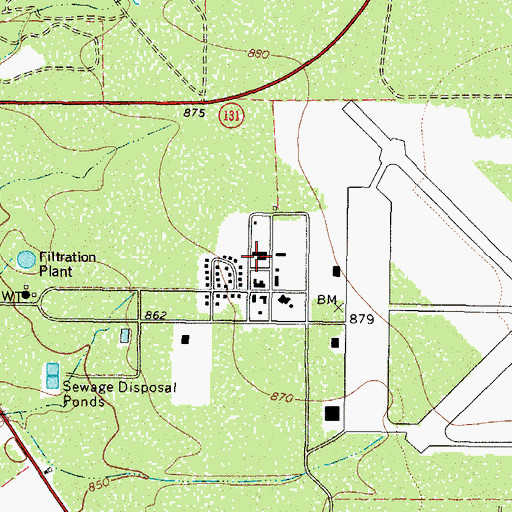 Topographic Map of Eagle Pass Air Force Station (historical), TX