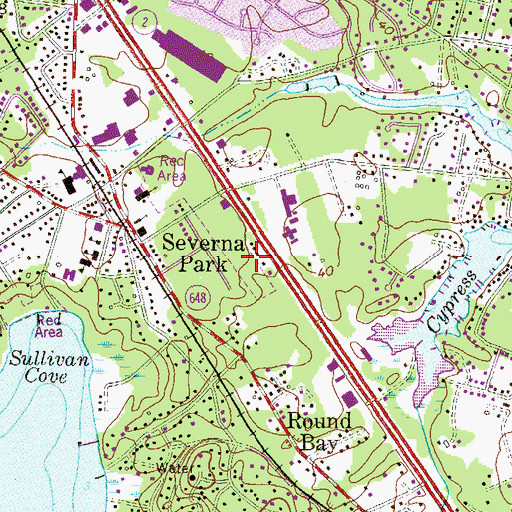 Topographic Map of Sixhundredninety Professional Park, MD
