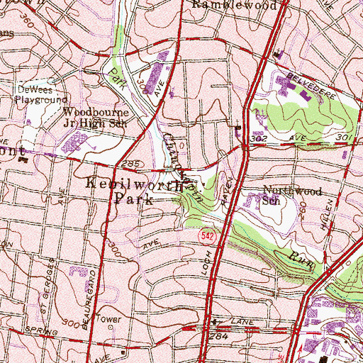 Topographic Map of Woodbourne Center For Special Education, MD