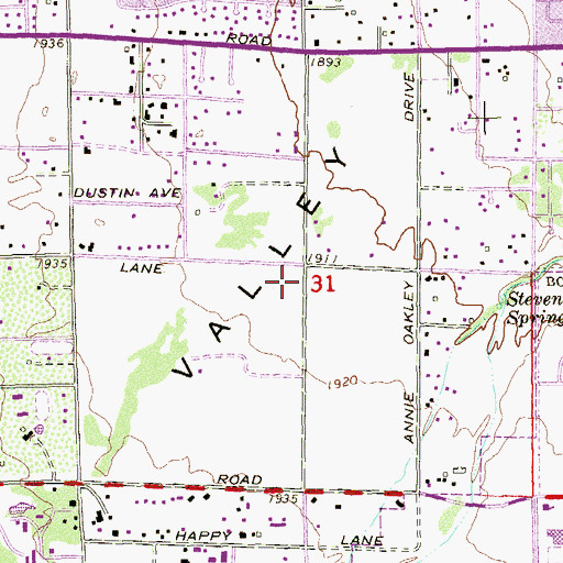 Topographic Map of American Heritage Academy, NV