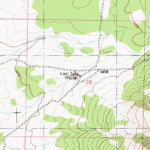 Topographic Map of Lost Tank, AZ