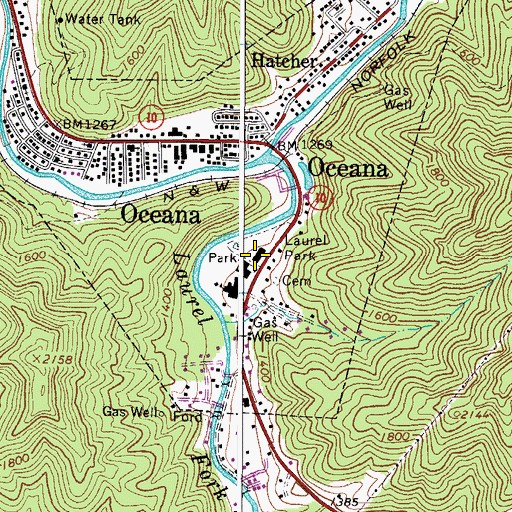 Topographic Map of Berlin McKinney Elementary School, WV