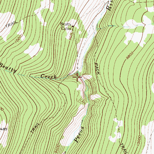 Topographic Map of Kennedy Point, NM