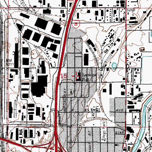 Topographic Map of Laradon Hall, CO