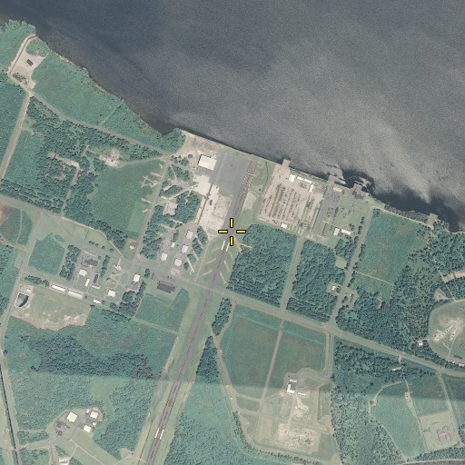 Aerial/Satellite Image of Harvey Point Naval Auxiliary Air Station (historical), NC
