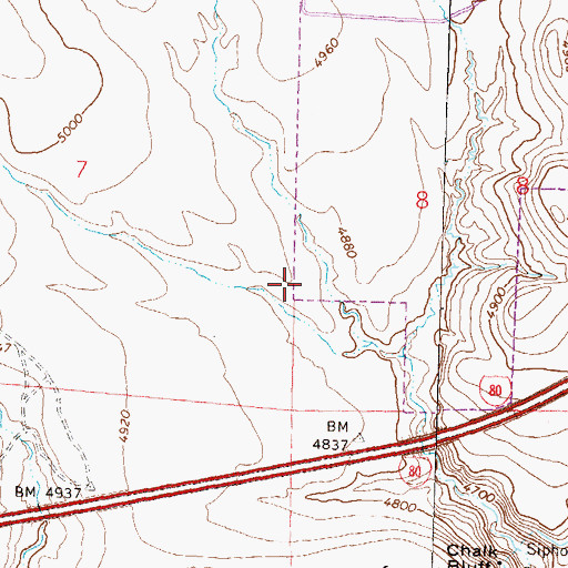 Topographic Map of The Lion and the Lamb Christian School, NV