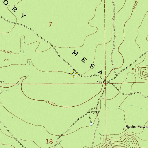 Topographic Map of Observatory Tank, AZ