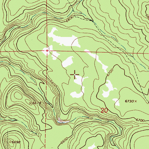 Topographic Map of Woods Canyon Tank, AZ