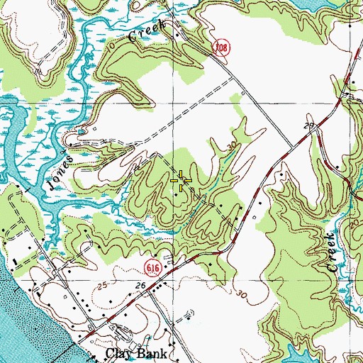 Topographic Map of Creekwood Cove Estates, VA
