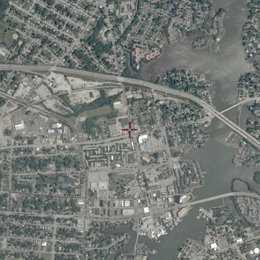 Aerial/Satellite Image of Pen Tran Bus Facility, VA